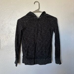 H&M kids Black and Gray Heathered Zip Hoodie